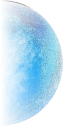 Cyan planet illustrating Web3 and startups service